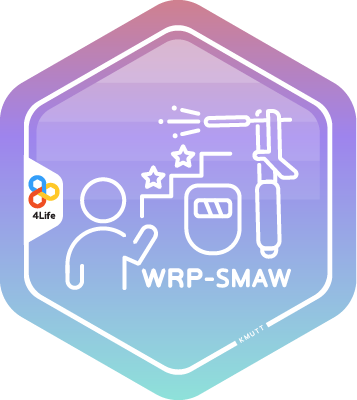 Example Digital Badge Providing Suggestions on Welding Equipment: Shielded Metal Arc Welding; SMAW