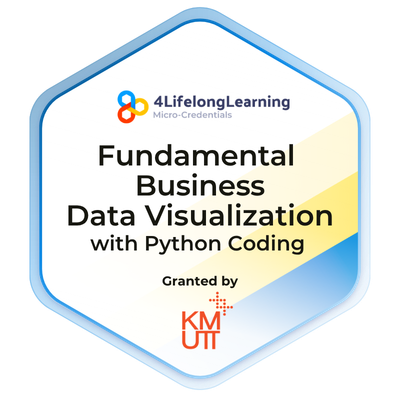 Example Digital Badge Fundamental Business Data Visualization with Python Coding